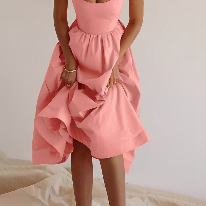 Damen Midikleid A-Linie für Hochzeitsgäste (6)