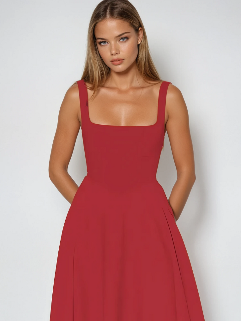 Damen Midikleid für festliche Anlässe (20)
