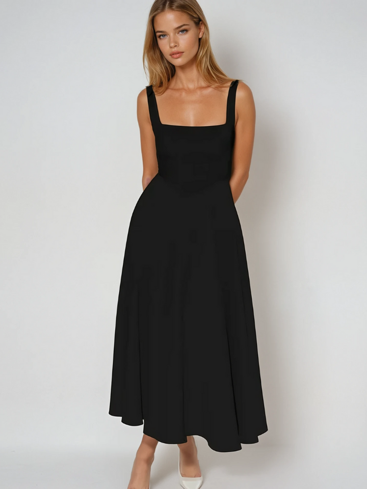 Damen Midikleid für festliche Anlässe in Schwarz