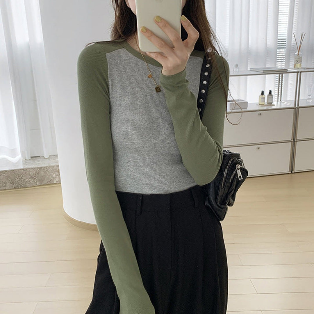Damen Mini Strickkleid mit Langarm für Herbst (3)