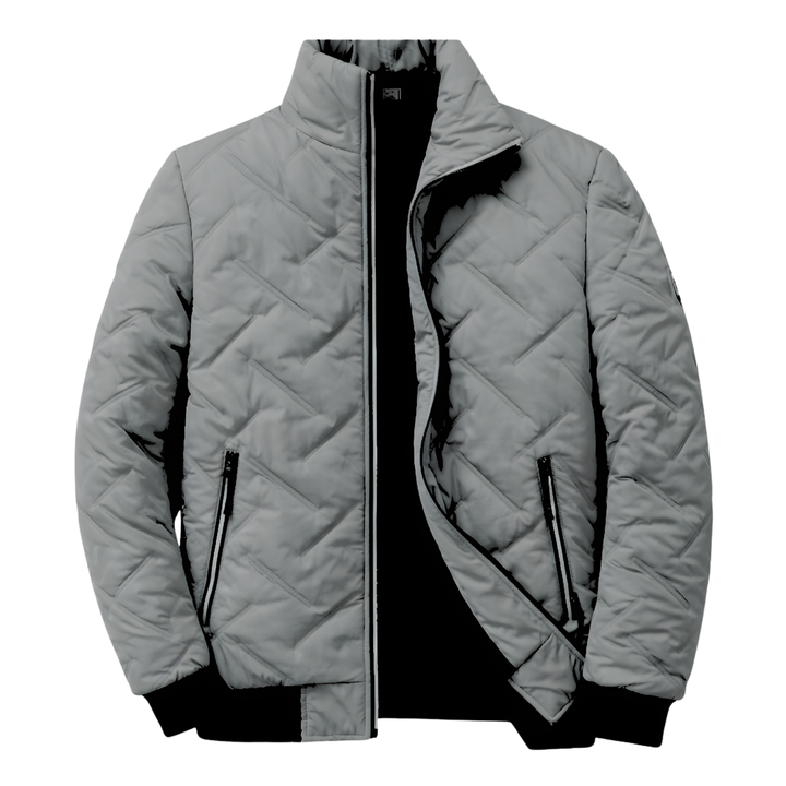 Damen Moderne Leichte Steppjacke für den Herbst in Dunkelgrau