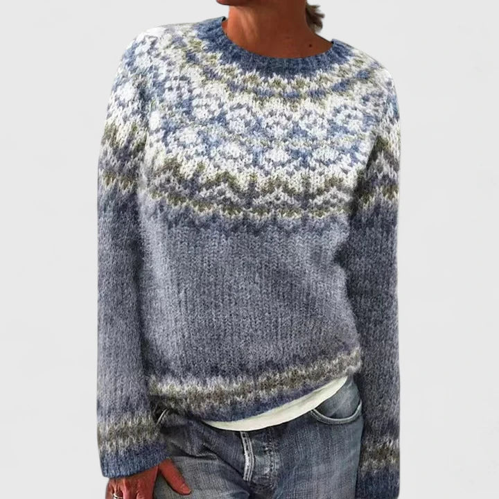 Damen Norweger Pullover für jeden Tag in Grau
