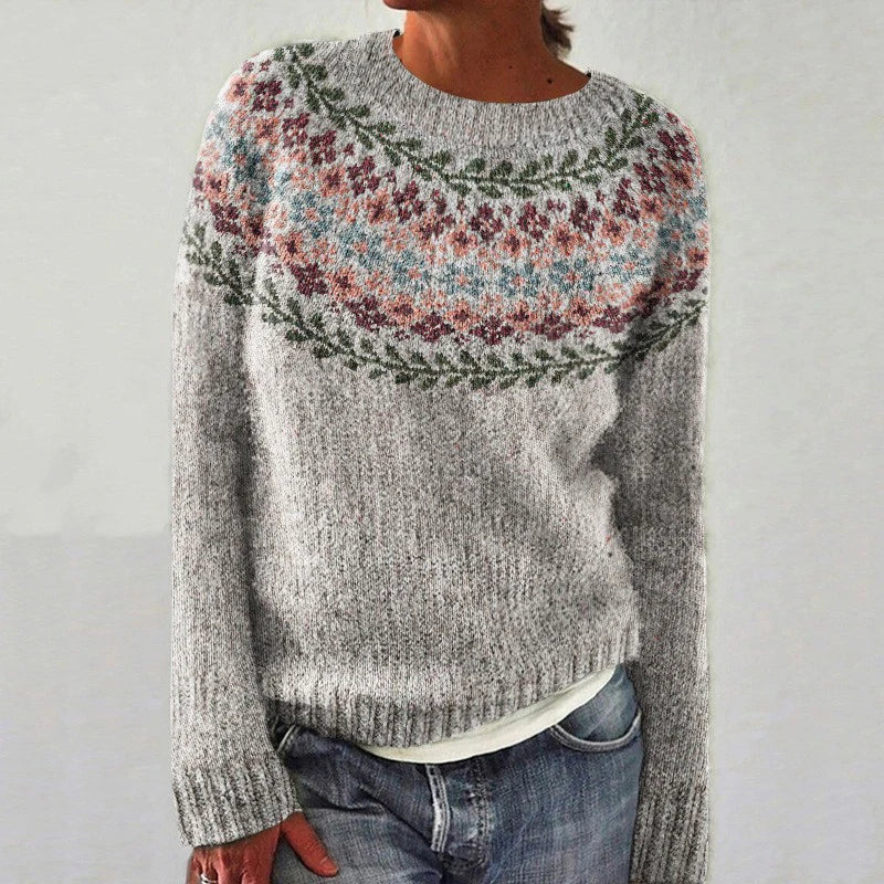 Damen Norweger Pullover im Relaxed-Fit aus Wollmischung