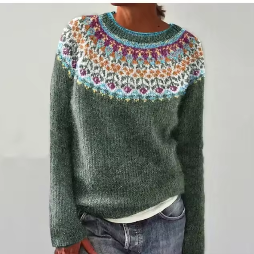 Damen Norweger Pullover im Retro-Stil