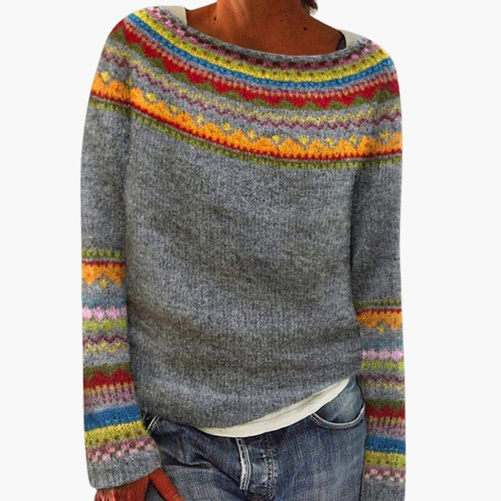 Damen Norwegerpullover Merino-Wolle Fair-Isle (2)