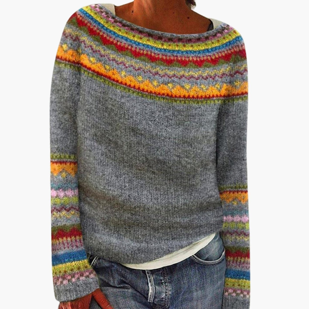 Damen Norwegerpullover Merino-Wolle Fair-Isle (2)