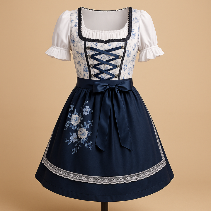 Damen Oktoberfest Dirndl für festliche Anlässe in Blau