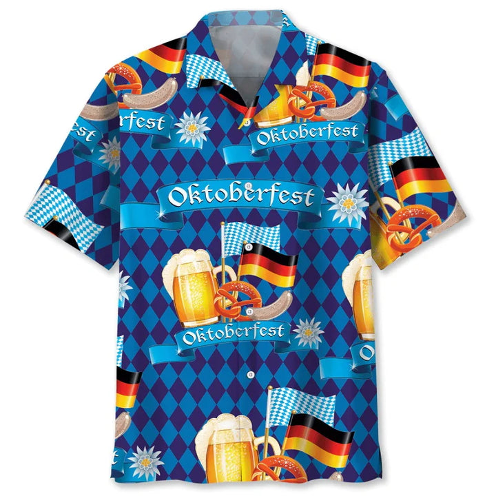 Damen Oktoberfest Kurzarmhemd für Herbst (4)