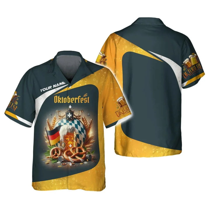Damen Oktoberfest Kurzarmhemd für Herbst (7)