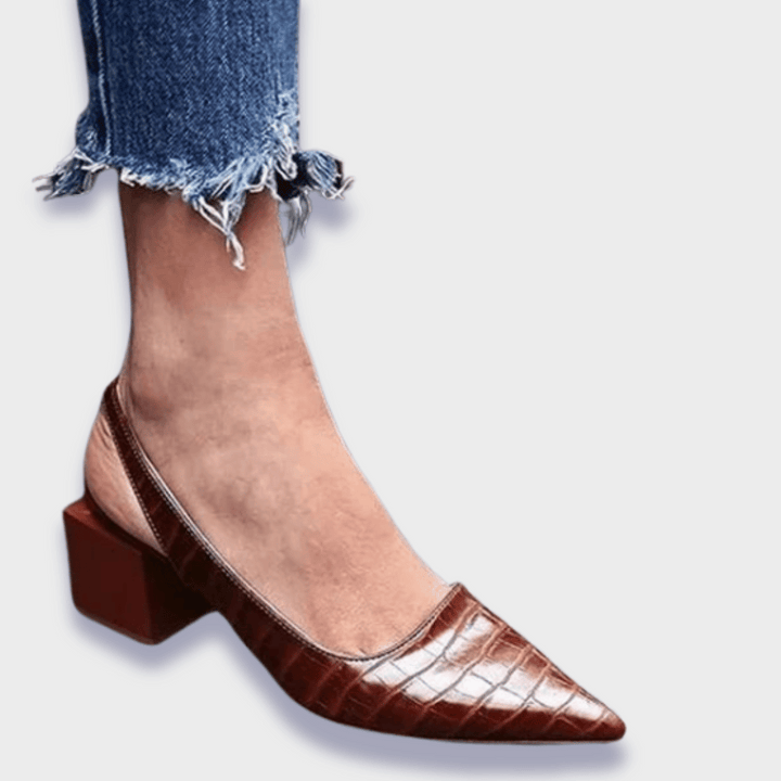 Damen Orthopädische Croco-Pumps