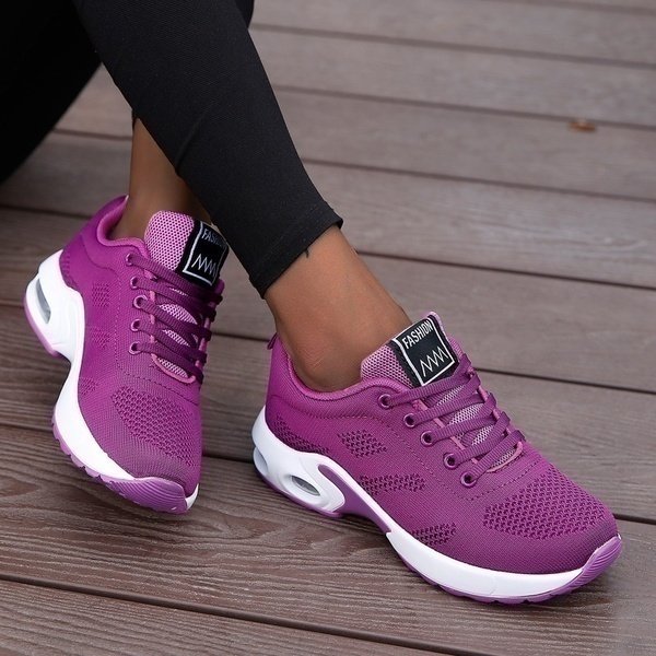 Damen Orthopädische Leichte Sneaker in Lila