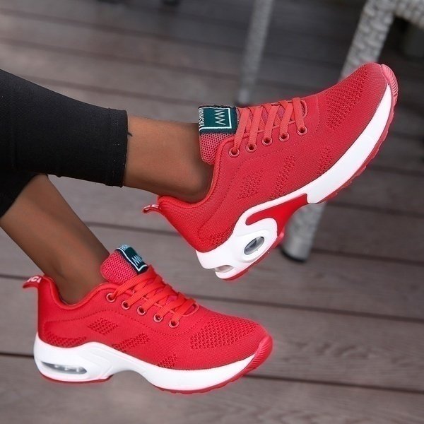 Damen Orthopädische Leichte Sneaker in Rot