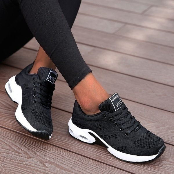 Damen Orthopädische Leichte Sneaker in Schwarz
