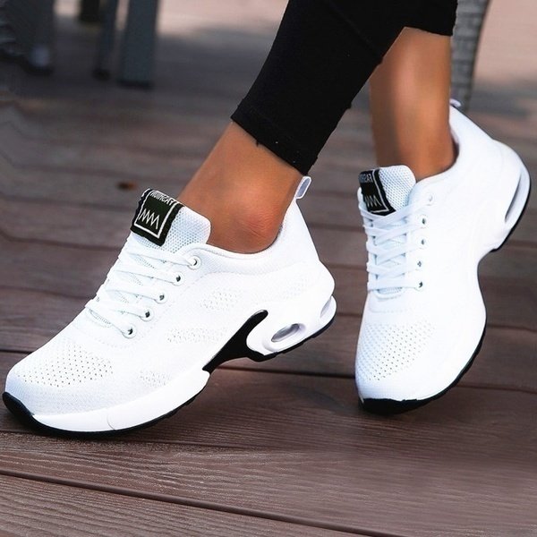 Damen Orthopädische Leichte Sneaker in Weiß
