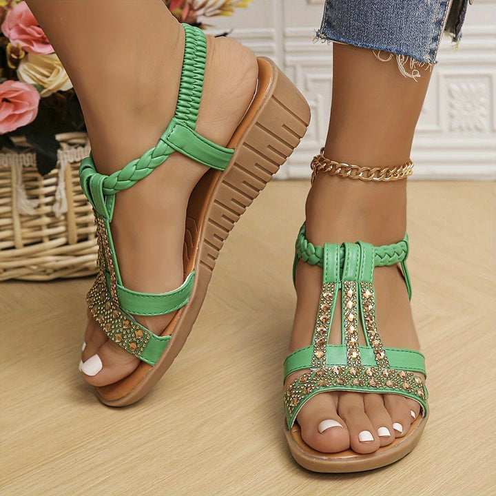 Damen Orthopädische Sandalen für den Sommer in Grün 1