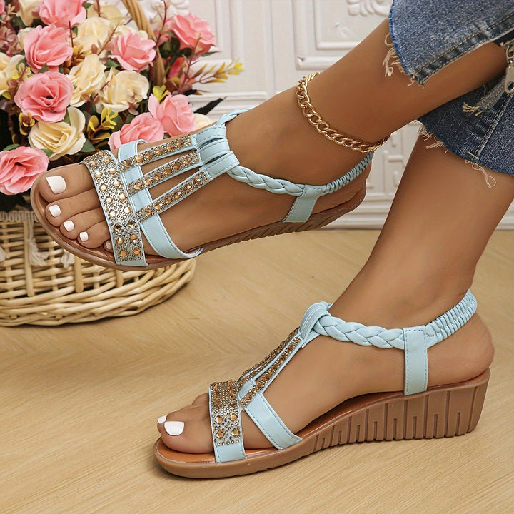 Damen Orthopädische Sandalen für den Sommer in Hellblau