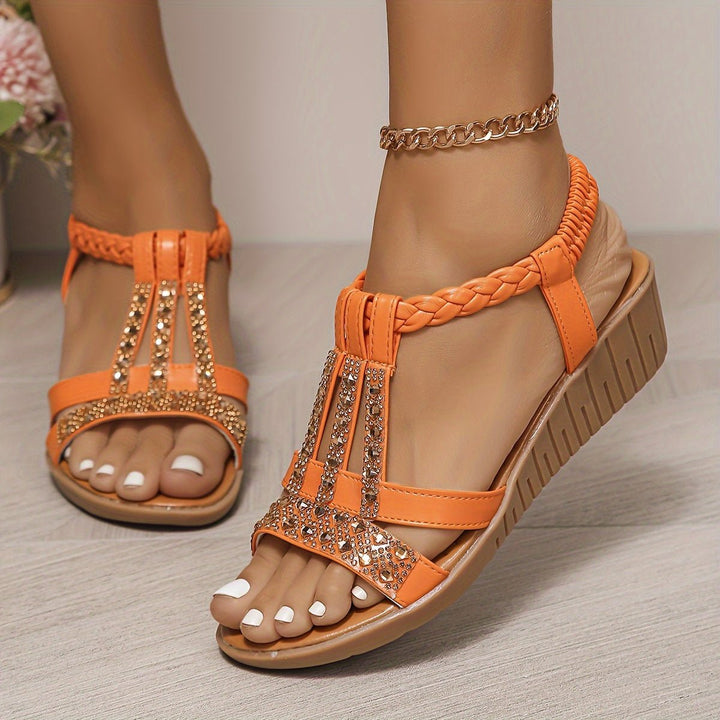 Damen Orthopädische Sandalen für den Sommer in Orange