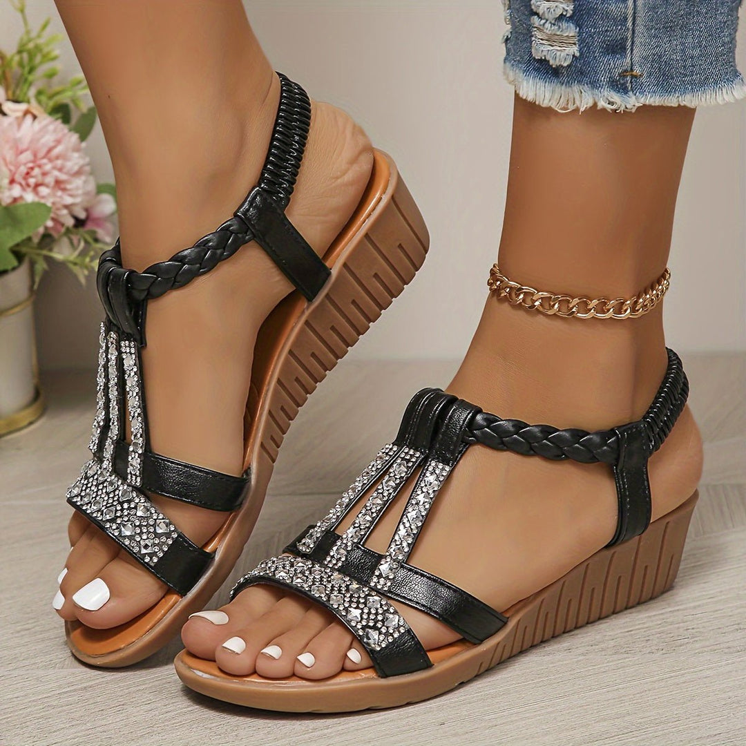 Damen Orthopädische Sandalen für den Sommer in Schwarz