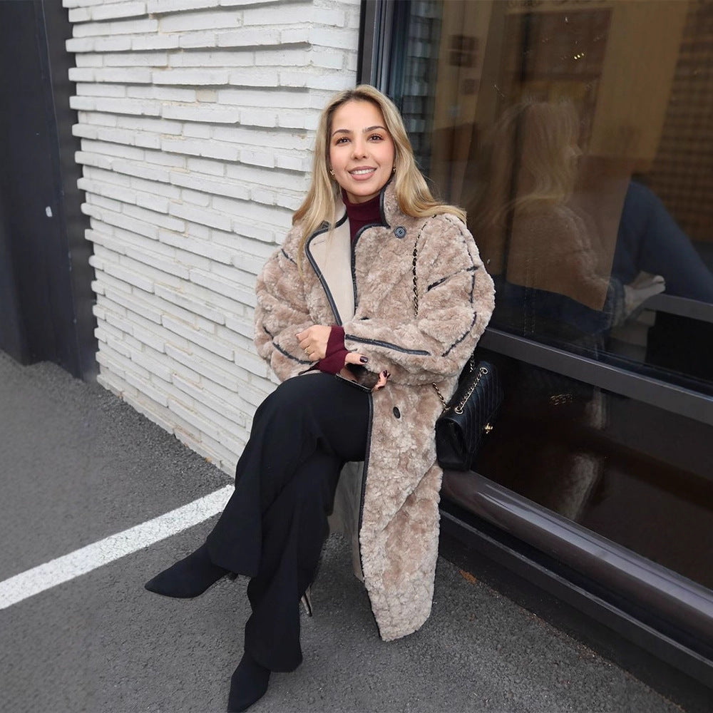 Damen Oversized Teddy-Winterjacke für urbane Wintertage (2)