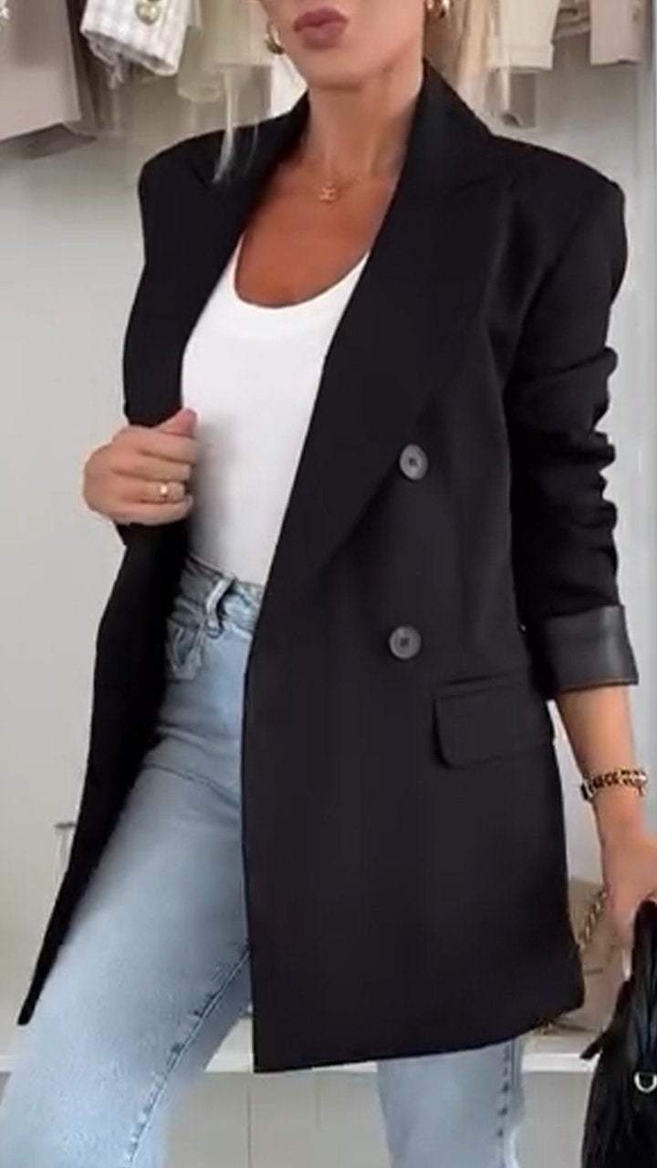 Damen Oversized Wintermantel mit langer Form (2)