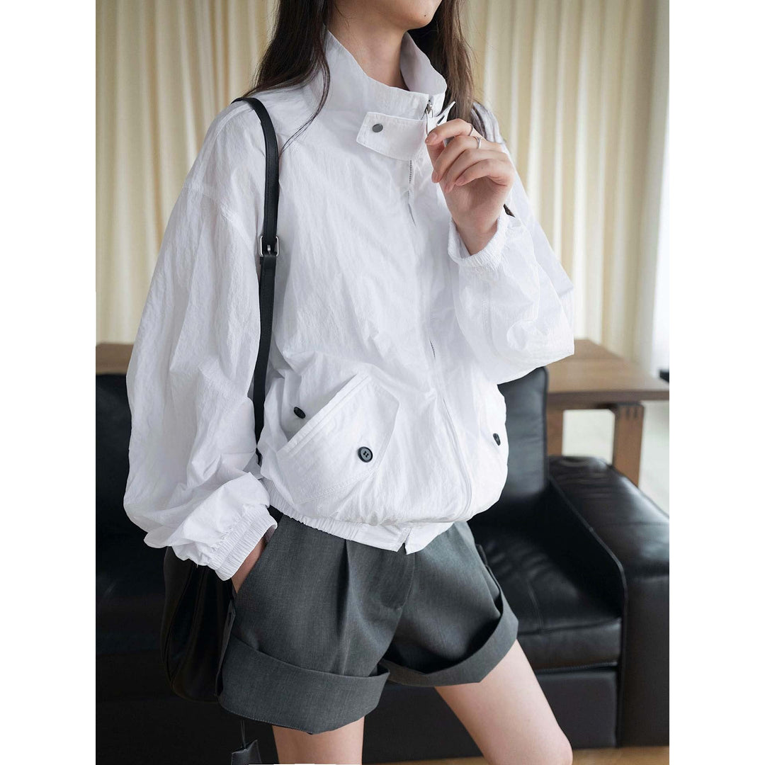 Damen Packbare Winterjacke aus Shell-Material in Weiß