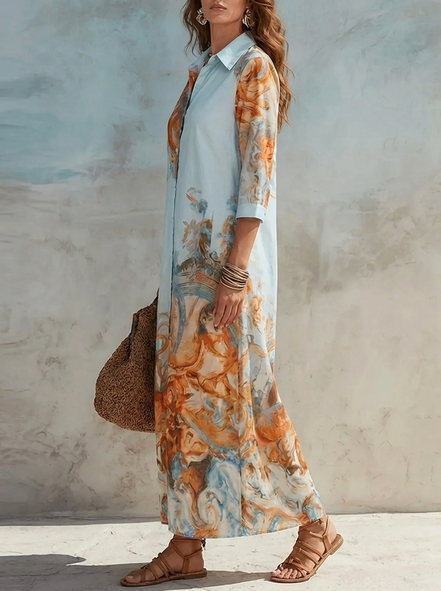 Damen Paisley Maxikleid für festliche Anlässe (3)