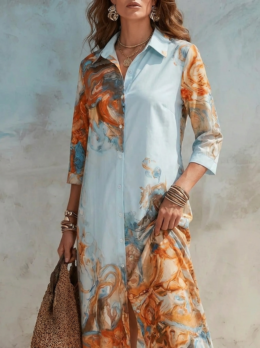 Damen Paisley Maxikleid für festliche Anlässe (4)
