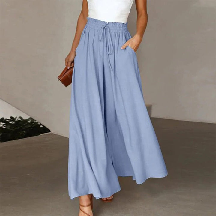 Damen Palazzo Hosen in Blau