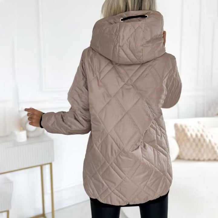 Damen Praktische Herbst-Jacke mit Kapuze (5)