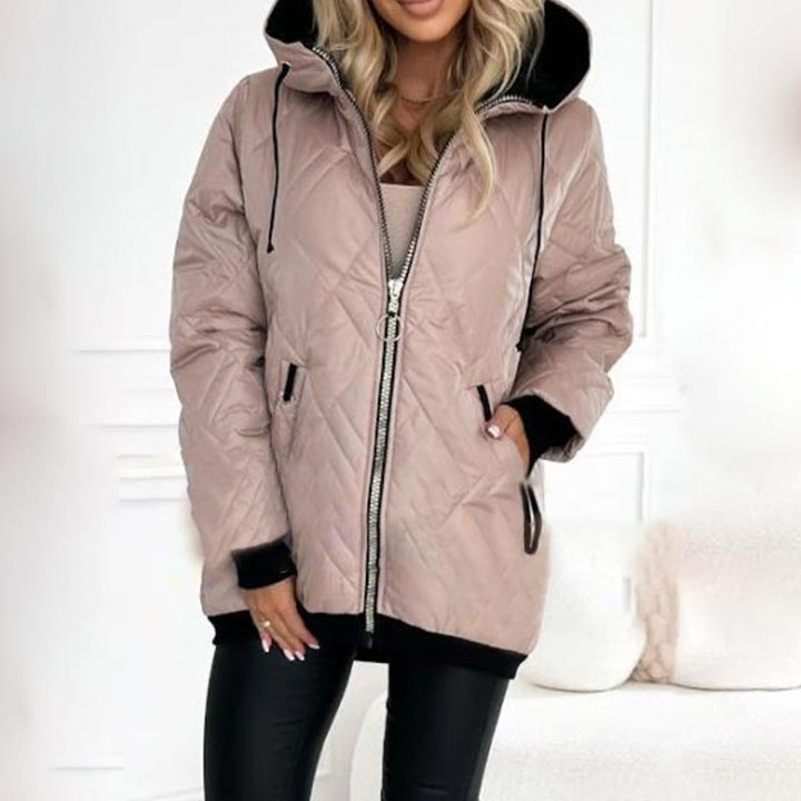 Damen Praktische Herbst-Jacke mit Kapuze (6)