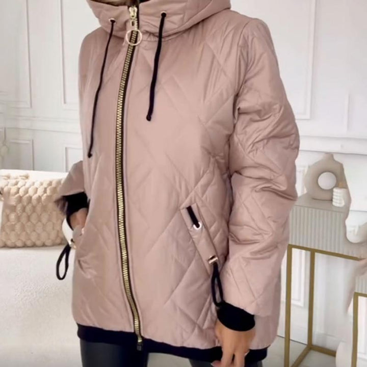 Damen Praktische Herbst-Jacke mit Kapuze (7)