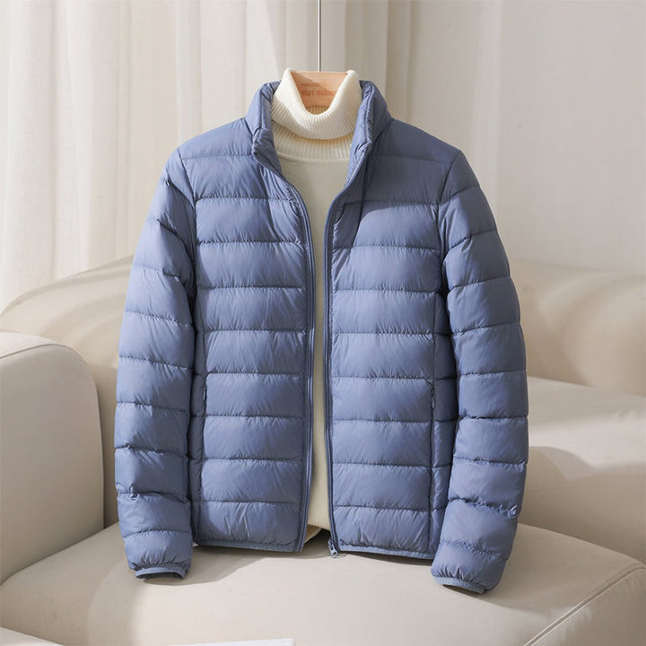Damen Pufferjacke kurz und leicht in Blau