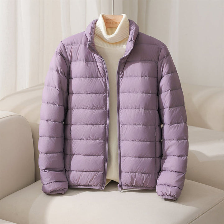 Damen Pufferjacke kurz und leicht in Lavender