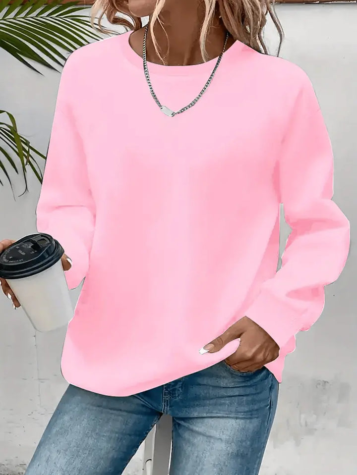 Damen Pullover bequem geschnitten für den Alltag in Rosa