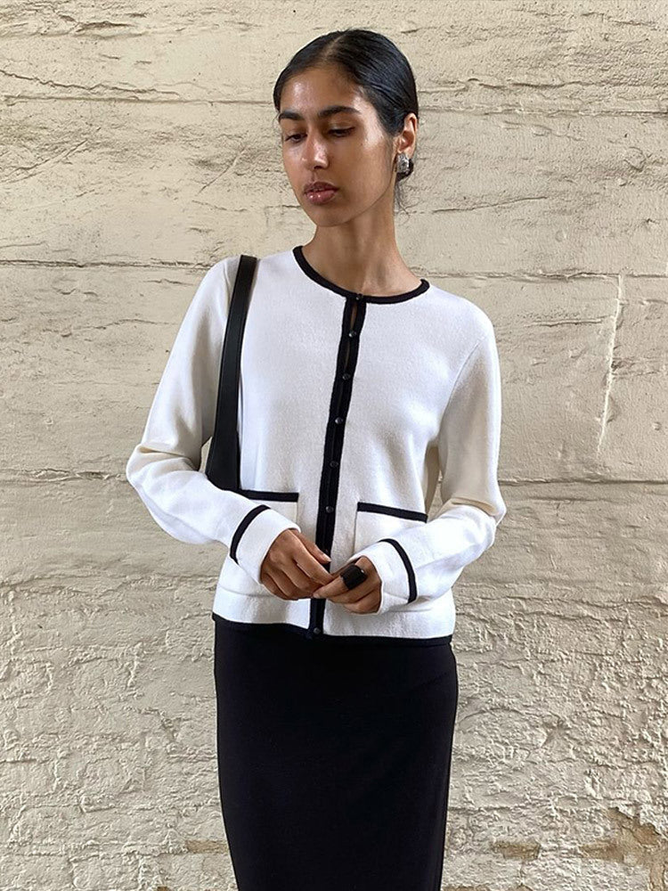 Damen Pullover elegant für Büro und Freizeit in Weiß