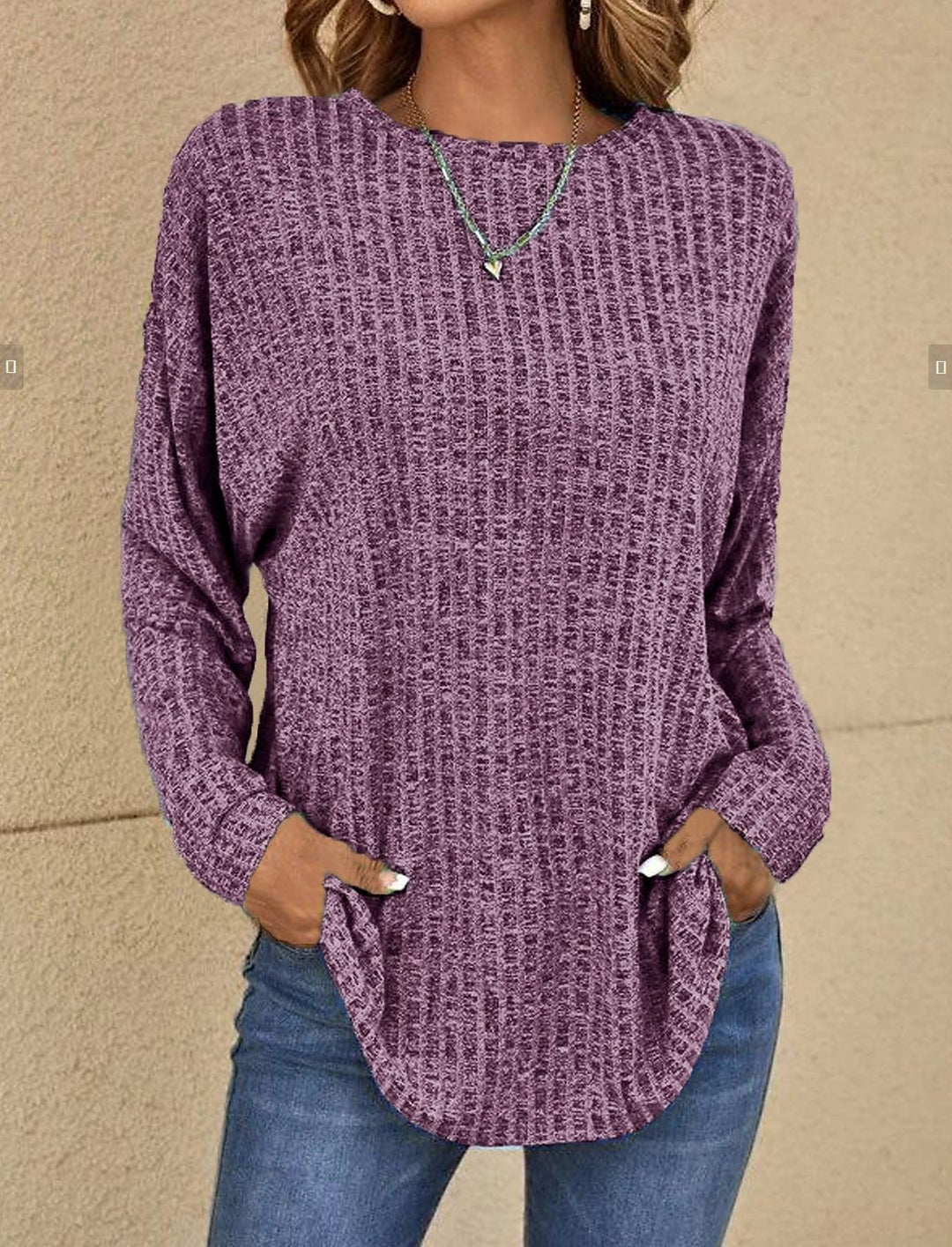 Damen Pullover für lässige Tage im Alltag in Lila