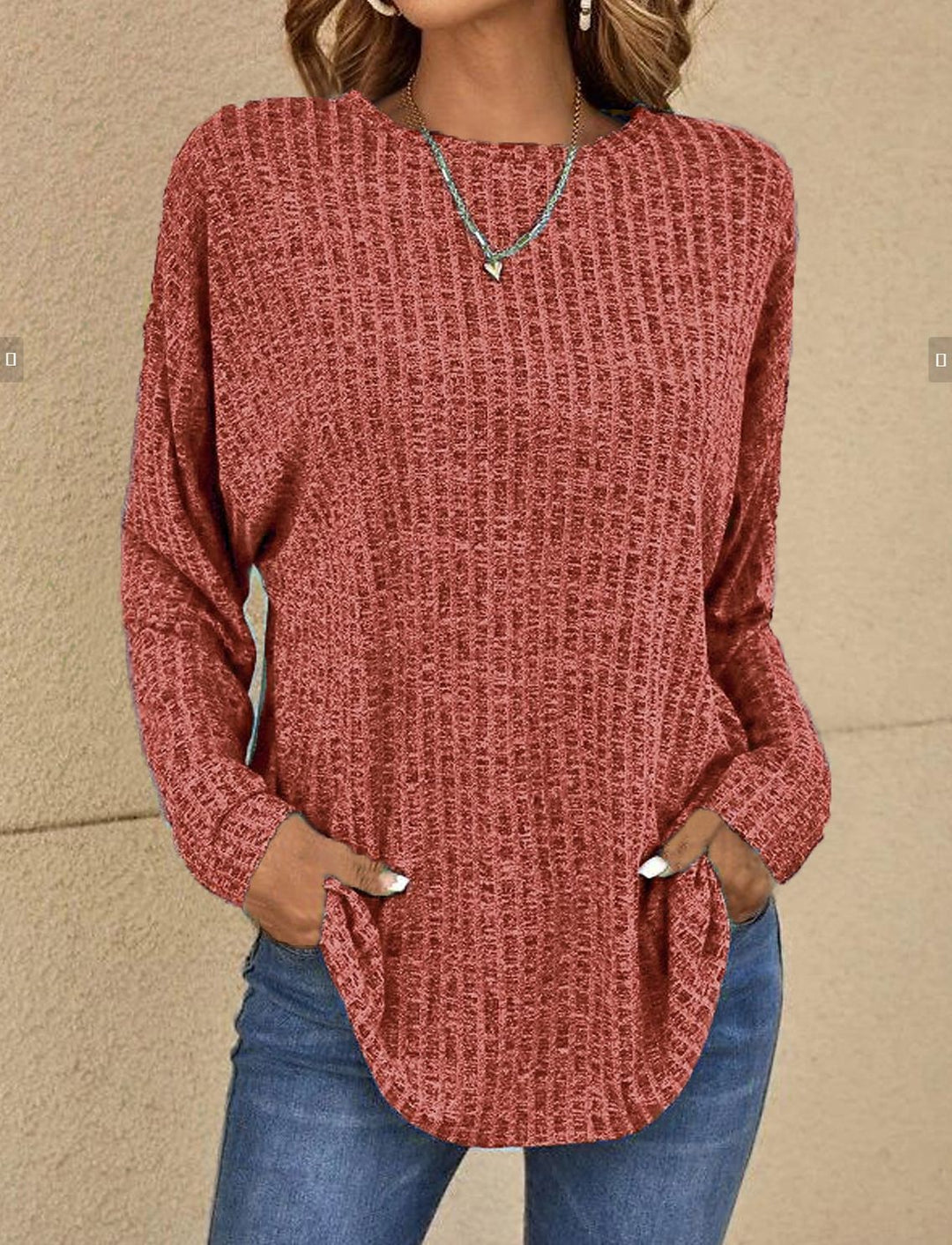 Damen Pullover für lässige Tage im Alltag in Rot