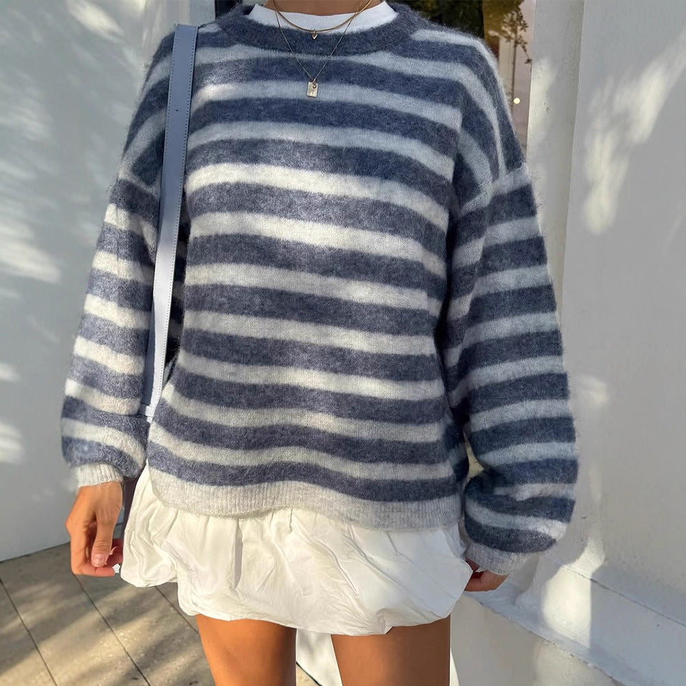 Damen Pullover mit Ballonärmeln für kühle Tage (2)