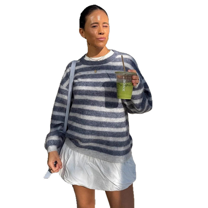 Damen Pullover mit Ballonärmeln für kühle Tage (5)