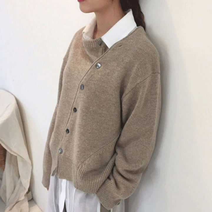 Damen Pullover weich atmungsaktiv für den Herbst in Braun
