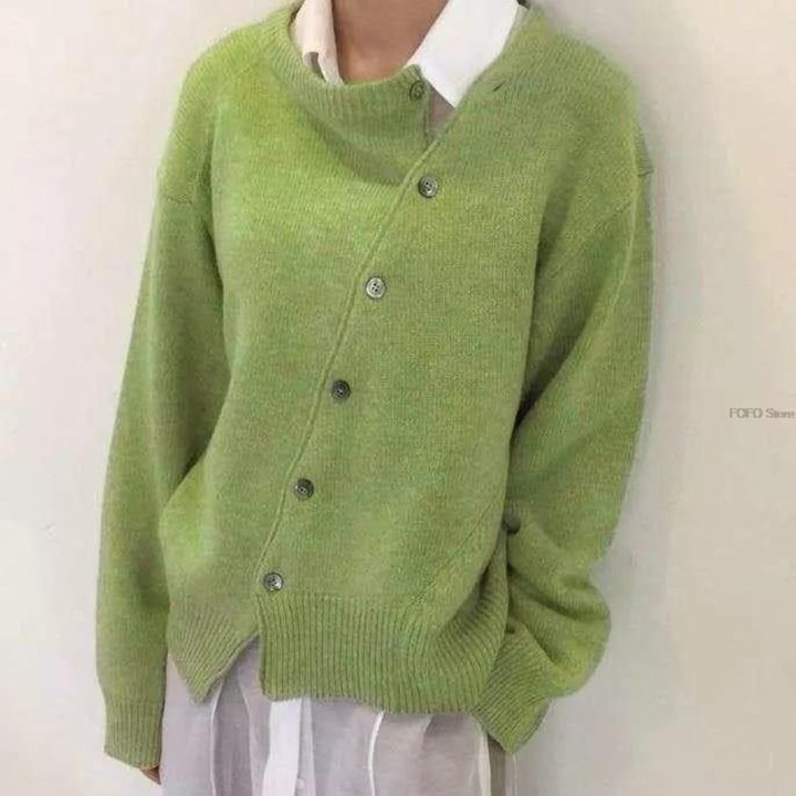 Damen Pullover weich atmungsaktiv für den Herbst in Grün