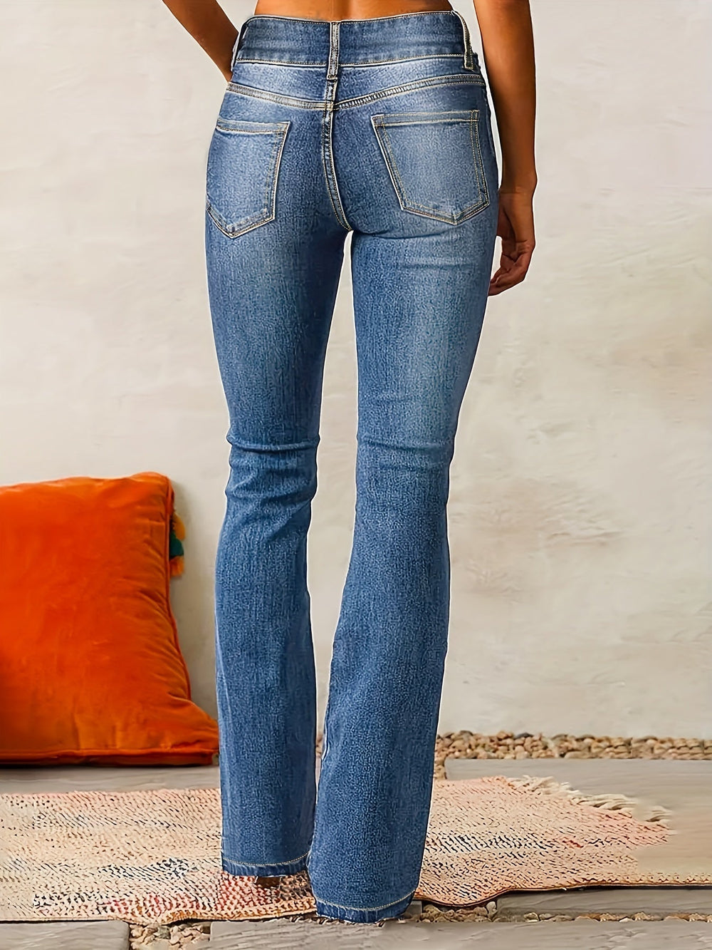 Damen Retro-Jeans mit hohem Bund (2)
