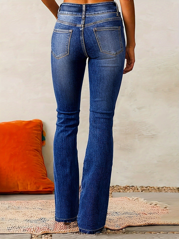 Damen Retro-Jeans mit hohem Bund (5)