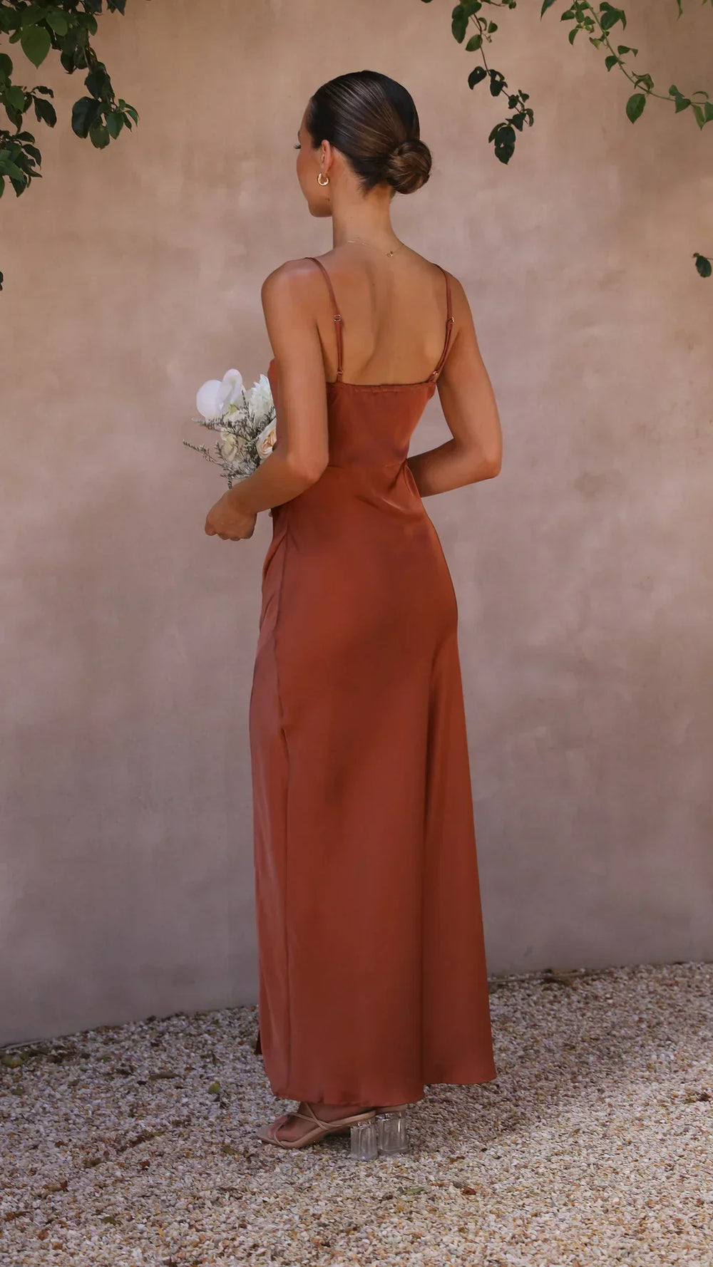 Damen Satin Maxikleid für elegante Abende (2)