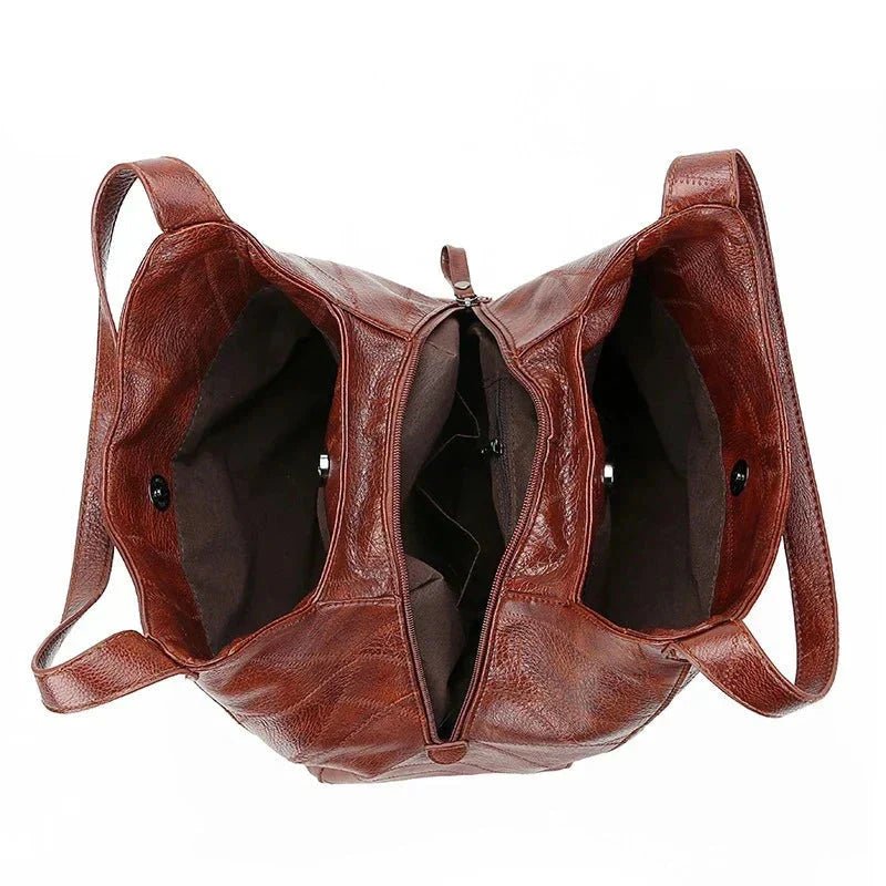 Damen Schultertasche aus weichem Leder für den Alltag (9)