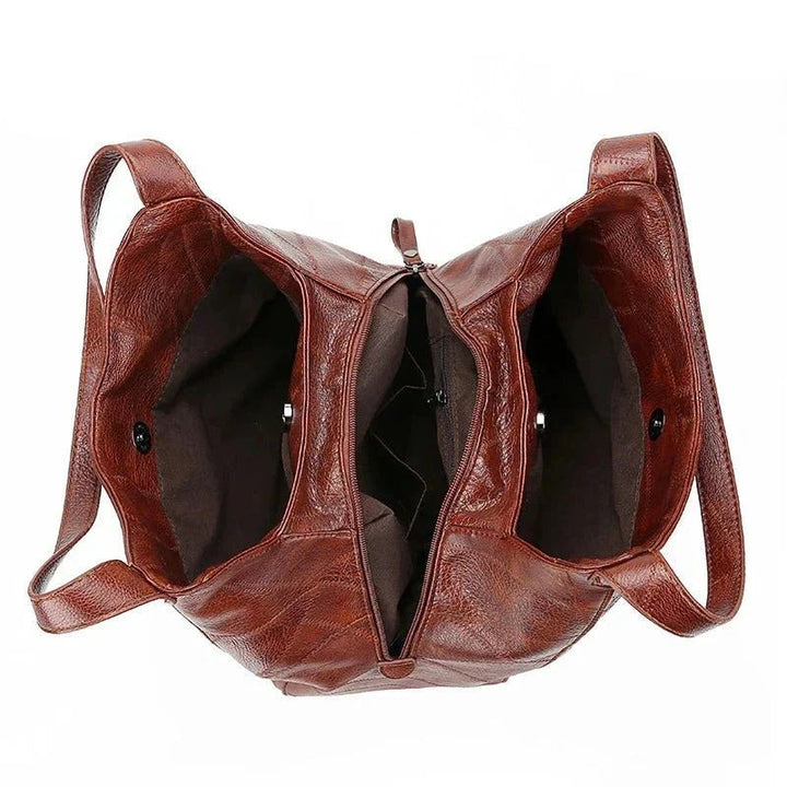 Damen Schultertasche aus weichem Leder für den Alltag (9)