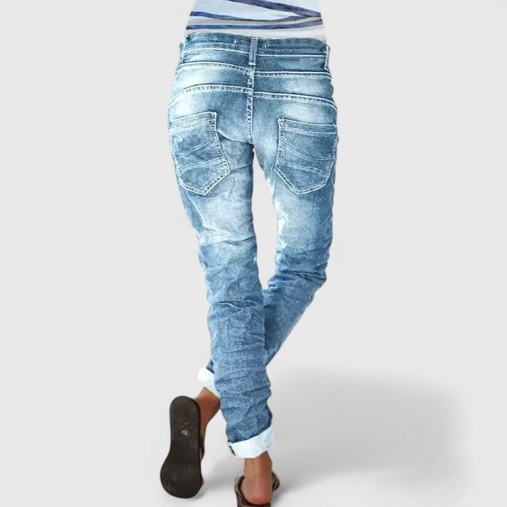 Damen Slim-Fit Jeans im Used-Look (2)