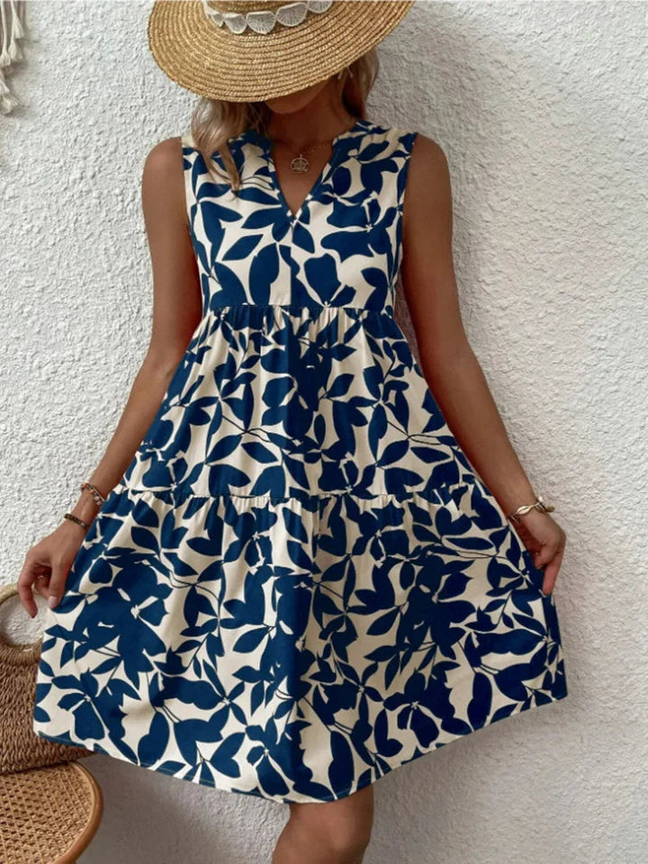 Damen Sommerkleid für festliche Hochzeitsgäste in Blau
