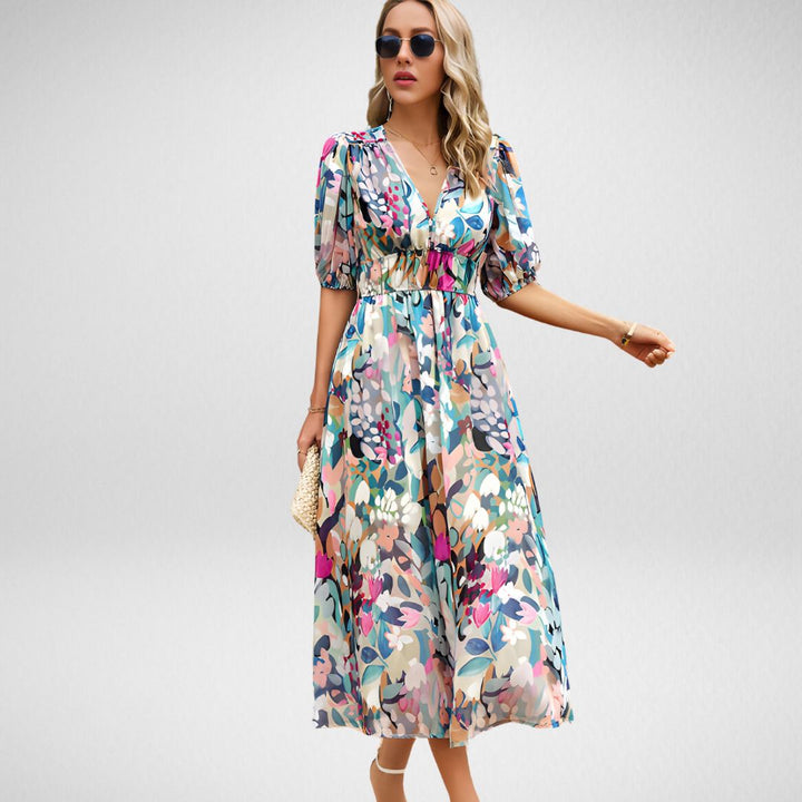 Damen Sommerkleid im Vintage-Stil in Grün