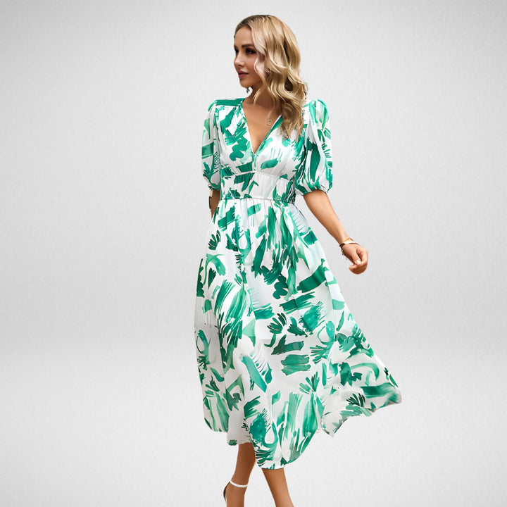 Damen Sommerkleid im Vintage-Stil in Hellgrün